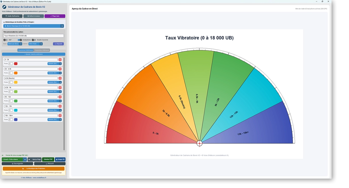 Interface du Générateur de Cadran de Bovis V2