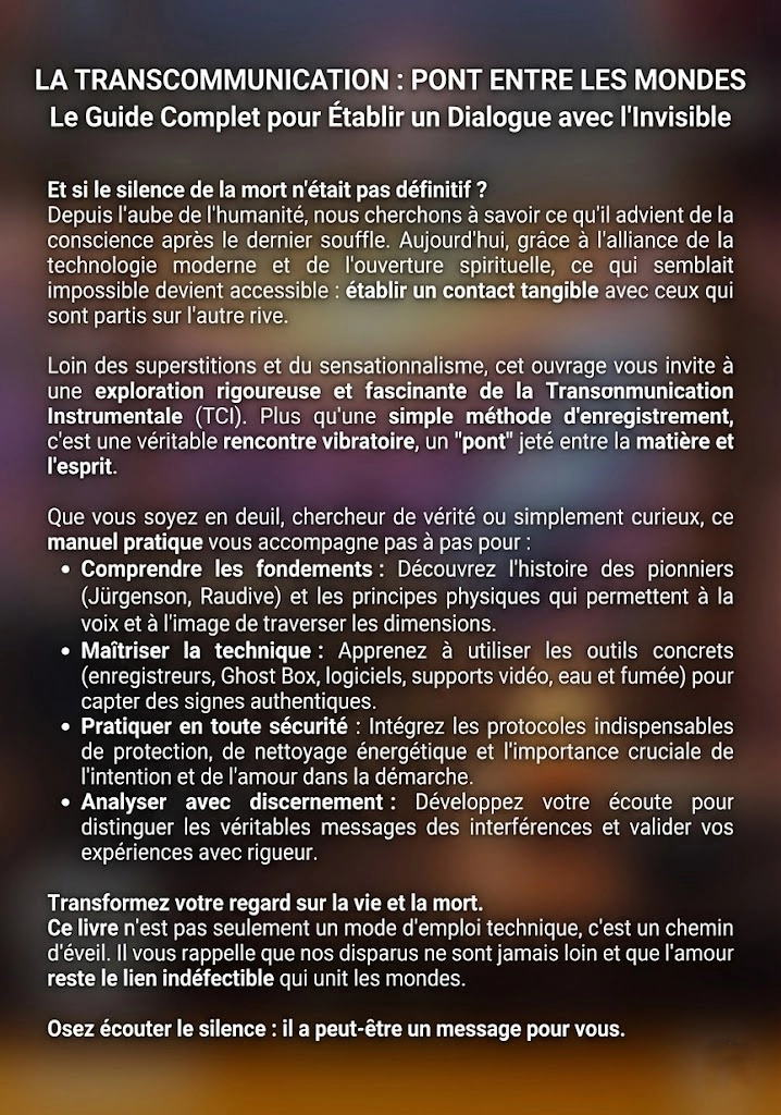 4eme Couverture transcommunication entre les mondes