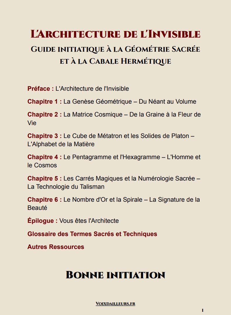 SOMMAIRE ARCHITECTURE DE LINVISIBLE