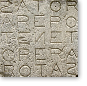 le carré de Sator a Oppede