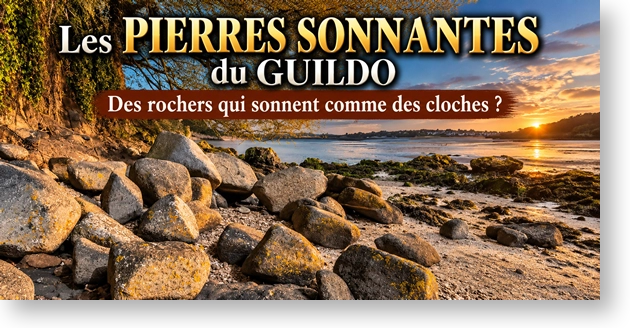 Pierres sonnantes du Guildo sur les rives de l’Arguenon en Bretagne