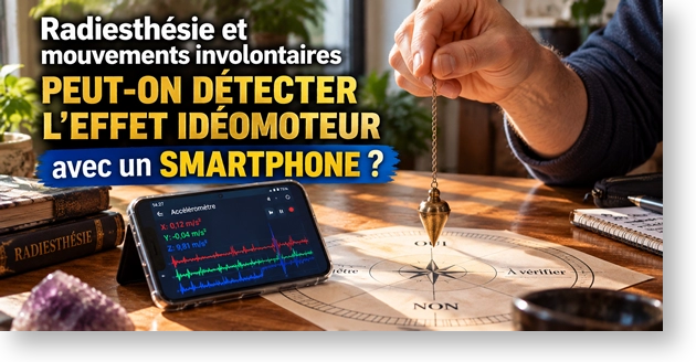 Radiesthésie : expérience au pendule, mouvements involontaires et smartphone