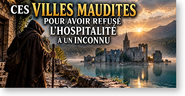Villes maudites des légendes françaises : un inconnu face à une cité engloutie pour avoir refusé l'hospitalité